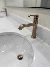 Bathroom view of a sink