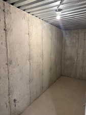 View of unfinished below grade area