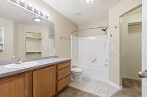 Master bathroom and walk-in closet