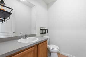 Half bath on the main floor