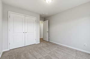 Bedroom #3 with new carpet!