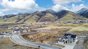 Mountain view with nearby suburban area