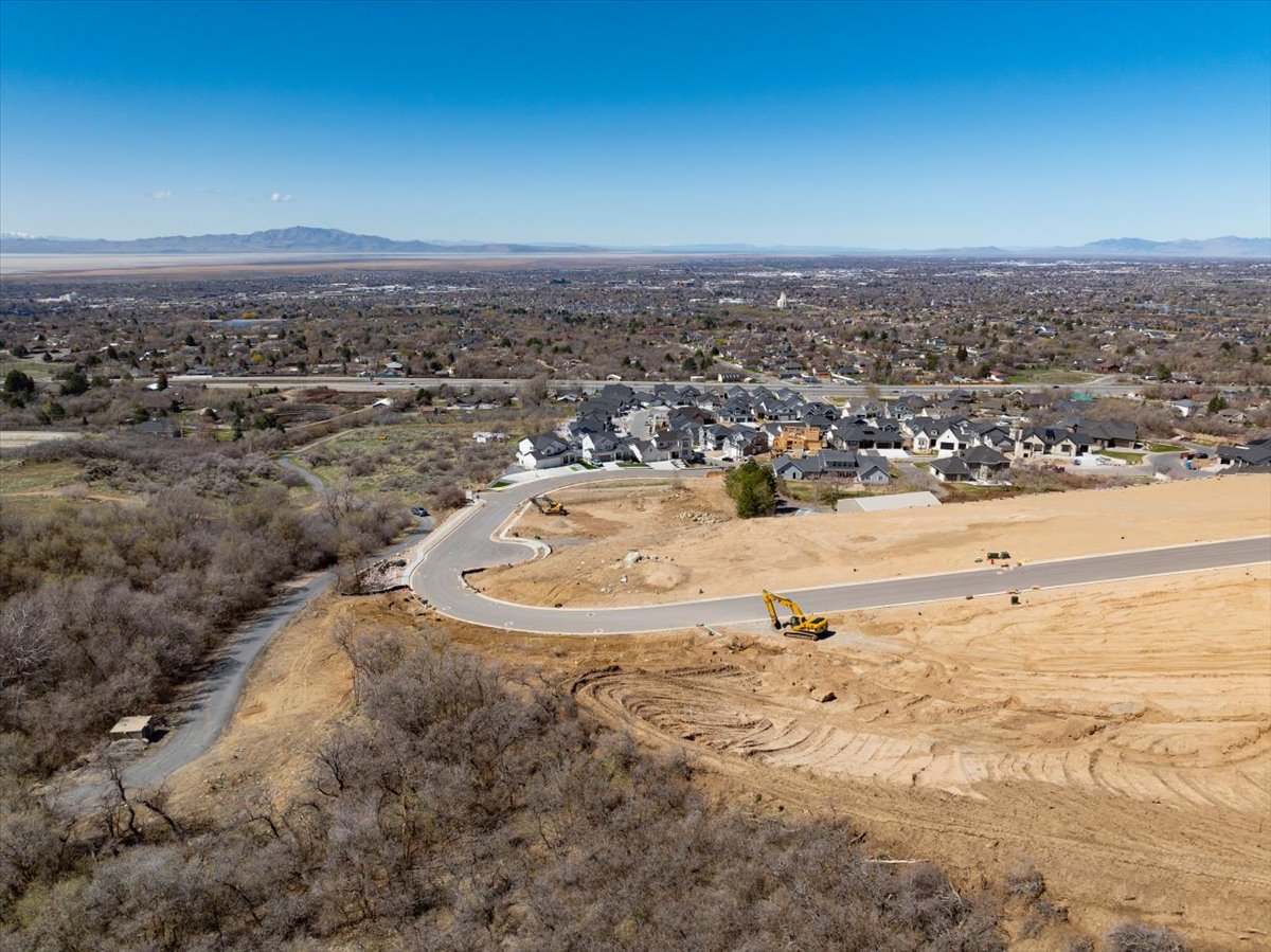 Aerial view of property's location looking west