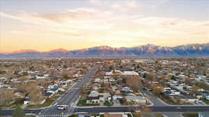 View of property location with nearby suburban area and a mountain backdrop