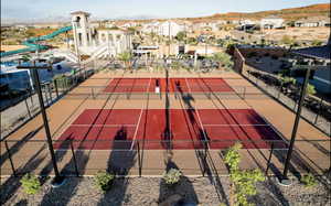 View of community pickleball courts