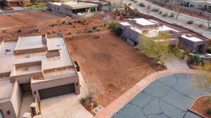 Aerial view of residential area