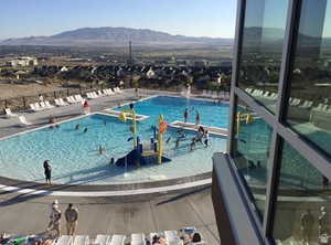 Community pool with spectacular views