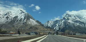 View of mountain backdrop