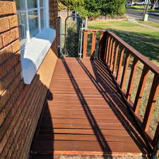 East unit front porch