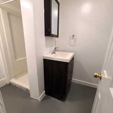 West unit basement 3/4 bath