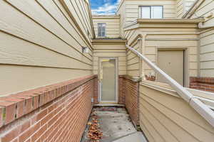 Rear entrance to property