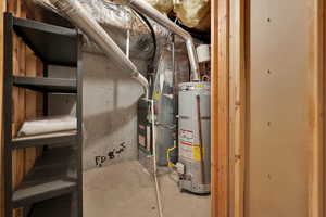 Utilities with secured water heater