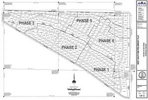 Map showing property parcels