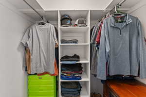 View of spacious closet