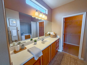 primary  bathroom - virtual staged