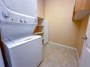 stacked washer and dryer with room for traditional w&d