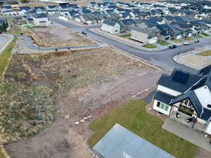 Aerial view of residential area