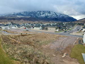 Mountain view with nearby suburban area