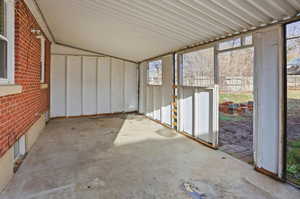 East-facing covered patio with plenty of natural light