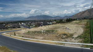 Mountain view with nearby suburban area