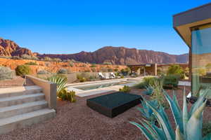 View of mountain background