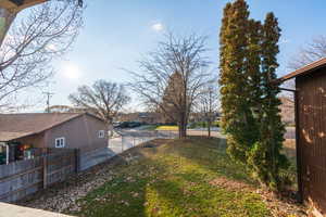 View of yard with a residential view