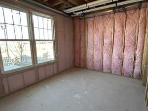 Unfinished 4th bed & bath