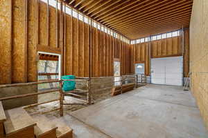 Smaller bay and animal stalls