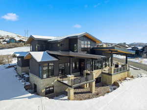 Snow covered property