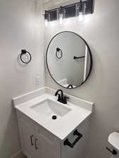 Half bath featuring vanity