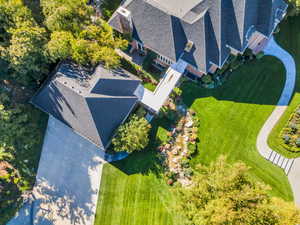 Aerial view of property and surrounding area
