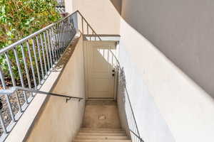 Basement entrance stairwell