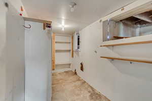 View of unfinished basement