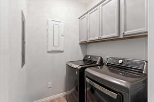 Large laundry room with built-ins