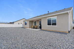 No maintenance yard! Fully fenced with patio