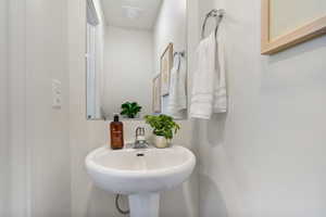 Bathroom featuring a sink