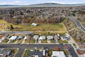View of property location with nearby suburban area and a mountain backdrop