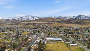View of property location featuring a mountainous background and view of Cherry Peak.