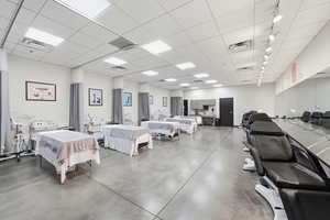 Misc room with a drop ceiling