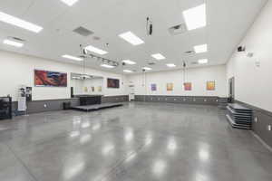 Misc room with a drop ceiling