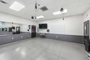 Misc room featuring a drop ceiling