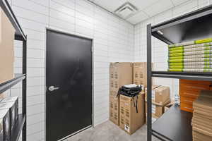 View of storage area