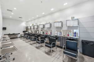 Misc room with recessed lighting