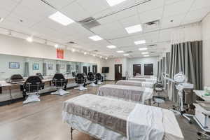 Misc room with a drop ceiling