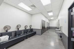 Miscellaneous room featuring a paneled ceiling
