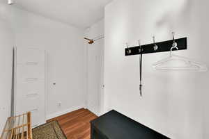 Mudroom and unit entryway