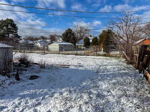 View of snowy yard