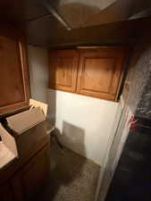 Interior space featuring carpet