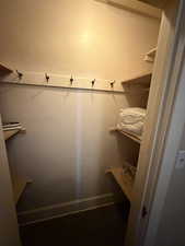 View of spacious closet