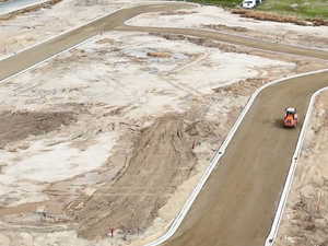 Bird's eye view of a mountain backdrop